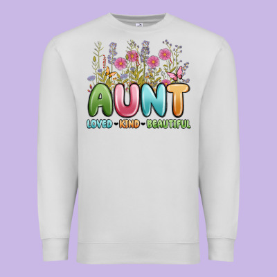 Aunt Loved Kind Beautiful Premium Sweatshirt Designed By Maliassmallbusiness