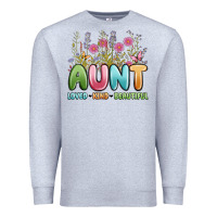 Heather Grey aunt loved kind beautiful Premium Sweatshirt - MaliasSmallBusiness