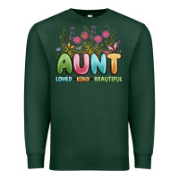 Sports Green aunt loved kind beautiful Premium Sweatshirt - MaliasSmallBusiness