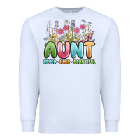 White aunt loved kind beautiful Premium Sweatshirt - MaliasSmallBusiness