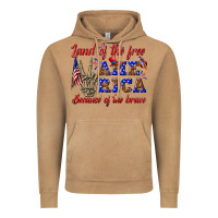 Vintage Camel land of the free america because of the brave Vintage Hoodie - texasbilliewilder
