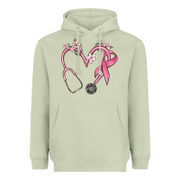 Matcha stethoscope nurse medical breast cancer awareness Heavyweight Hoodie - MaliasSmallBusiness