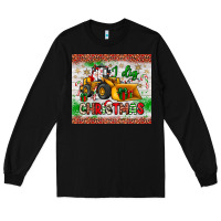 Black i dig christmas bulldozer santa Long Sleeve Tee - JahusDesignShop