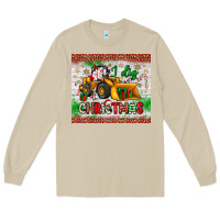 Mushroom i dig christmas bulldozer santa Long Sleeve Tee - JahusDesignShop