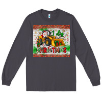 Smoke i dig christmas bulldozer santa Long Sleeve Tee - JahusDesignShop