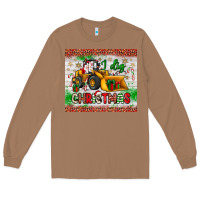 Toasted Coconut i dig christmas bulldozer santa Long Sleeve Tee - JahusDesignShop