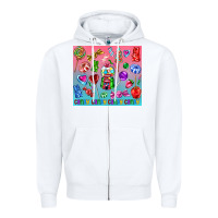White candy Zipper Hoodie - AdoDesignShop