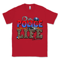 Red police life Classic Tee - AdoDesignShop
