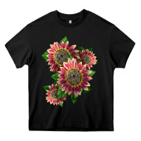 Black 4 crimson blaze sunflower Heavy Core Tee - LillyAllenDesigns