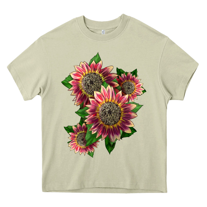 4 Crimson Blaze Sunflower Heavy Core Tee by LillyAllenDesigns | Teevron