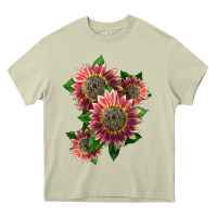 Mossy 4 crimson blaze sunflower Heavy Core Tee - LillyAllenDesigns