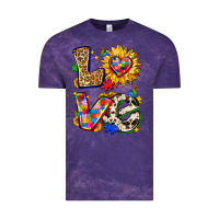 Cloud Purple autism love Vintage Tee - Zillion Design Studio