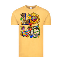 Vintage Mustard autism love Vintage Tee - Zillion Design Studio
