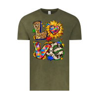 Vintage Olive autism love Vintage Tee - Zillion Design Studio