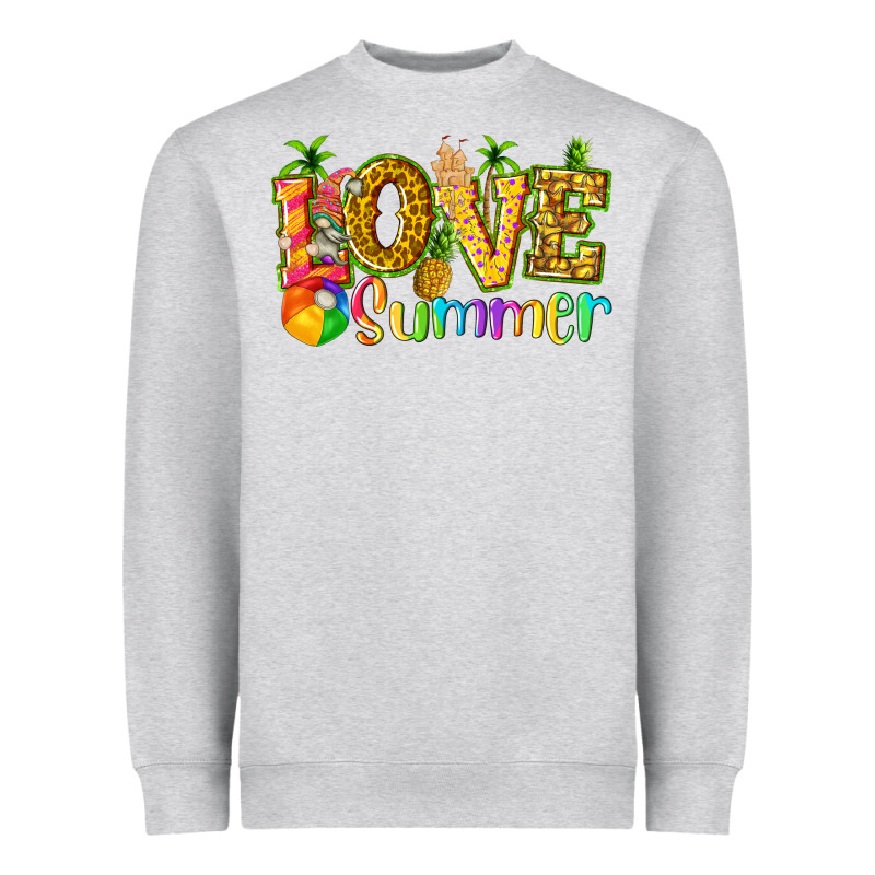Love Summer With Pineapple Heavyweight Sweatshirt by texasbilliewilder | Teevron