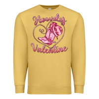Antique Gold howdy valentine Premium Sweatshirt - MaliasSmallBusiness