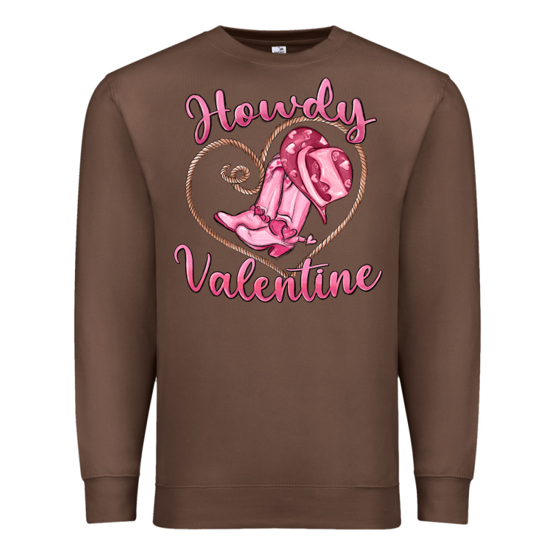 Howdy Valentine Premium Sweatshirt by MaliasSmallBusiness | Teevron