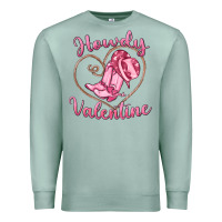 Seafoam howdy valentine Premium Sweatshirt - MaliasSmallBusiness
