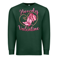 Sports Green howdy valentine Premium Sweatshirt - MaliasSmallBusiness