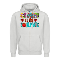 Dove Grey candy is my soulmate Zipper Hoodie - AdoDesignShop