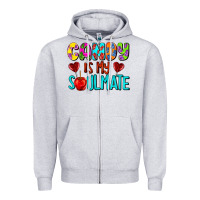 Heather Grey candy is my soulmate Zipper Hoodie - AdoDesignShop