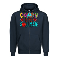 Navy candy is my soulmate Zipper Hoodie - AdoDesignShop