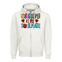 Oatmeal Heather candy is my soulmate Zipper Hoodie - AdoDesignShop