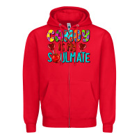Red candy is my soulmate Zipper Hoodie - AdoDesignShop