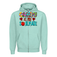 Seafoam candy is my soulmate Zipper Hoodie - AdoDesignShop
