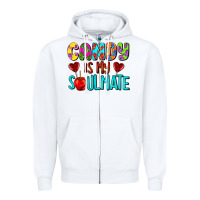White candy is my soulmate Zipper Hoodie - AdoDesignShop