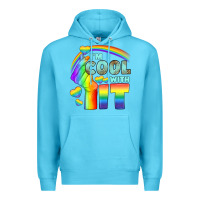 Ocean Blue Lgbtq İ'm Cool With İt Premium Hoodie - BundleAndBundleShop