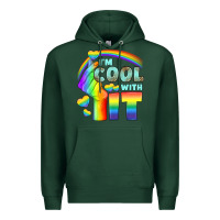 Sports Green Lgbtq İ'm Cool With İt Premium Hoodie - BundleAndBundleShop
