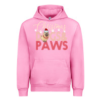 Fuchsia Pink Christmas Dogs Paws Urban Hoodie - Bettercallsaul