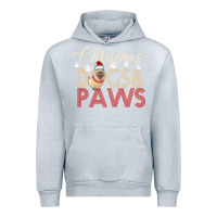 Heather Grey Christmas Dogs Paws Urban Hoodie - Bettercallsaul