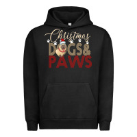 Pigment Black Christmas Dogs Paws Urban Hoodie - Bettercallsaul