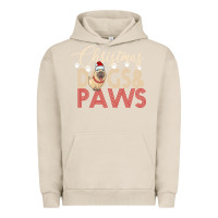 Pigment French Oak Christmas Dogs Paws Urban Hoodie - Bettercallsaul
