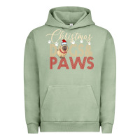 Pigment Oil Green Christmas Dogs Paws Urban Hoodie - Bettercallsaul