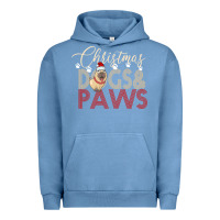 Pigment Pebble Blue Christmas Dogs Paws Urban Hoodie - Bettercallsaul