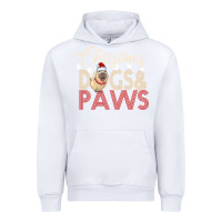 White Christmas Dogs Paws Urban Hoodie - Bettercallsaul