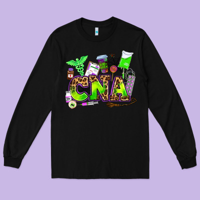 Cna Halloween Long Sleeve Tee Designed By Adodesignshop