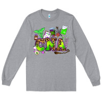 Heather Grey cna halloween Long Sleeve Tee - AdoDesignShop