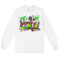 White cna halloween Long Sleeve Tee - AdoDesignShop
