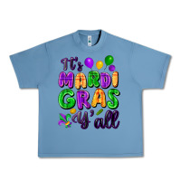 Pebble Blue it's mardi gras y'all Urban Heavy Tee - FaDigitalArtStudio