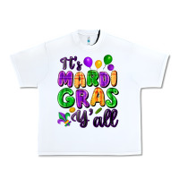 White it's mardi gras y'all Urban Heavy Tee - FaDigitalArtStudio