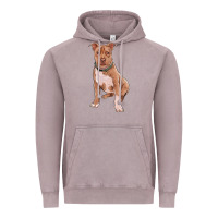 Vintage Zinc brown pitbull Vintage Hoodie - RanaPortraitStore