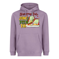 Lavender stepping into juneteenth Heavyweight Hoodie - MaliasSmallBusiness