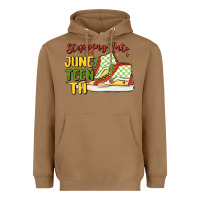 Toasted Coconut stepping into juneteenth Heavyweight Hoodie - MaliasSmallBusiness