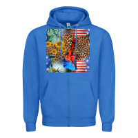 True Royal statue of liberty american flag Zipper Hoodie - BundleAndBundleShop