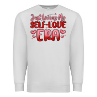 Dove Grey just loving my self love era Premium Sweatshirt - MaliasSmallBusiness
