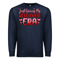 Navy just loving my self love era Premium Sweatshirt - MaliasSmallBusiness